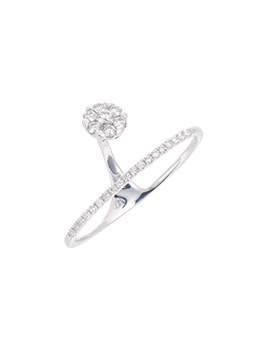 K18WG Diamond Ring 