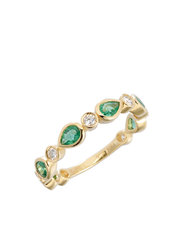 K18YG Emerald Ring
