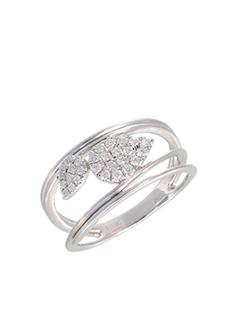 K18WG Diamond Ring 