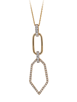 K18YG Diamond Pendant 