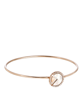 K18PG White Shell Bangle