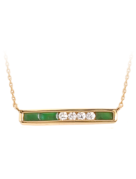 K18YG Emerald Necklace