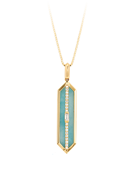 K18YG Amazonite Pendant