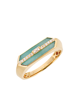 K18YG Amazonite Ring