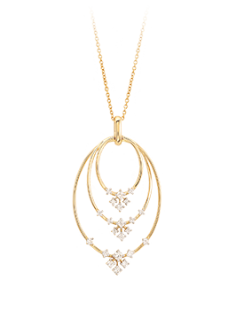 K18YG Diamond Pendant