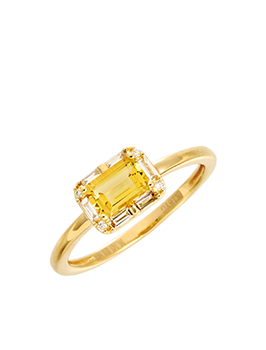 K18YG Heliodor Ring