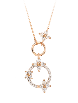 K18PG Diamond Necklace