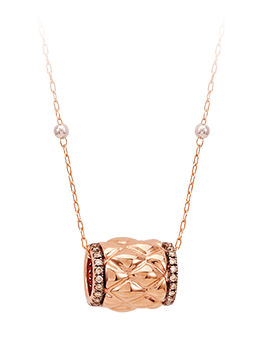 K18PG Brown Diamond Pendant