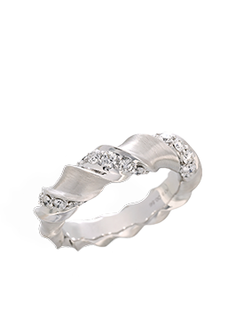 K18WG Diamond Ring